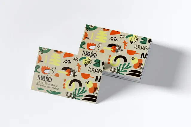 Service Item 4 personalized business cards